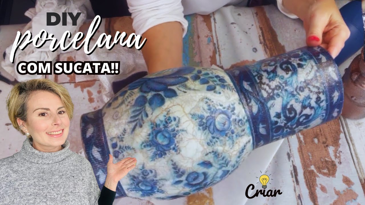 DIY PORCELANA CHINESA | Decoupage | Faça Você Mesmo!!!