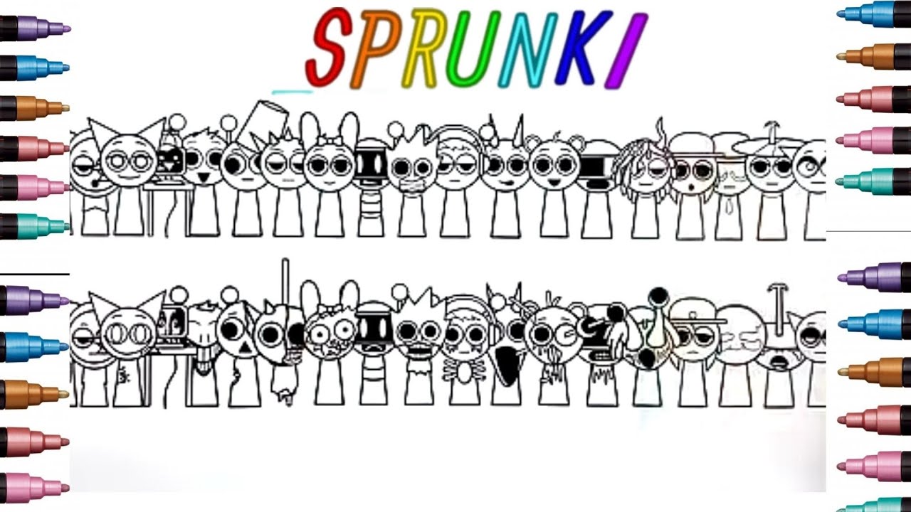 Incredibox Sprunki New Coloring Pages/How to Color ALL Sprunki Original ...