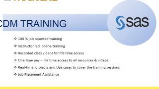 SAS CDM Online Training