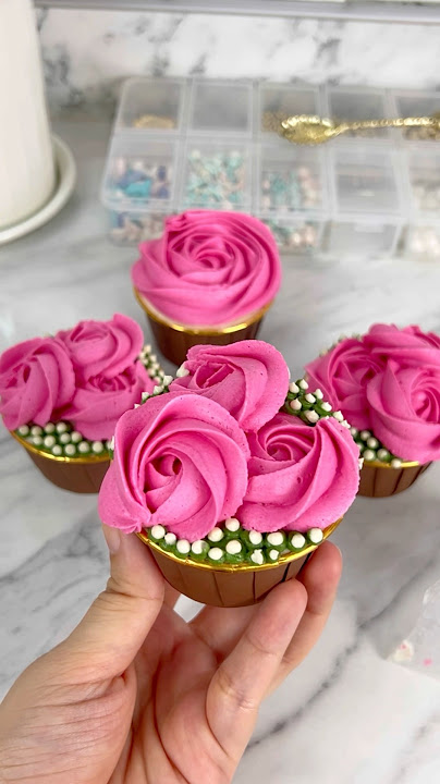 Easy cupcake Tutorial #viralvideo #cupcake #cake