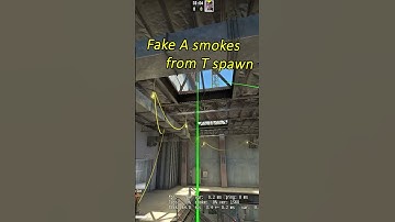 Fake A smokes from T spawn | Vertigo #csgo #shorts