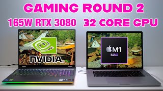 Watch this M1 Max 32 Core GPU v 165W RTX 3080 Laptop - Then MacBook Pro 16 Smash RTX 3080 ON BATTERY