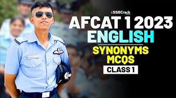 AFCAT 1 2023 Exam English 45 Days Crash Course - Synonyms - Class 1
