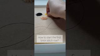 Starting the First Row of Brick Stitch: Easy Tutorial Preview