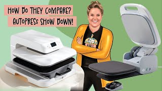 Ultimate Heat Press Comparison - Cricut AutoPress vs. HTVRONT Auto Heat Press!