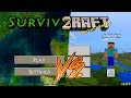 Minecraft Pocket Edition 1.2.9 vs Survivalcraft 2.1