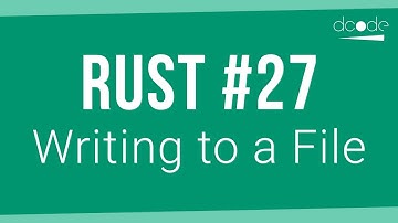 Rust Programming Tutorial #27 - Writing to a File