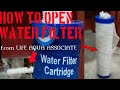  howto open  water filter cartridgeilter    life aqua associate