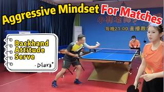 🥇Aggressive Mindset &  Backhand Technique for Table Tennis Matches