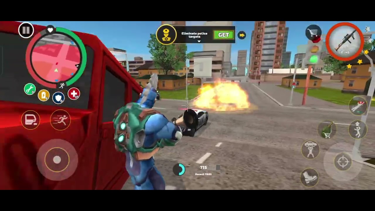 rope hero vice town android gameplay | rope hero fighte