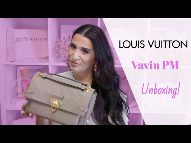 Louis Vuitton Vavin PM Empreinte Leather M44929 Turtledove (taupe