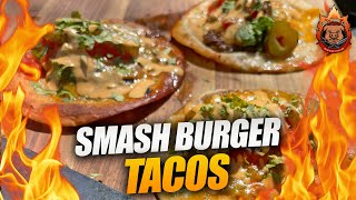 How to Make | Smash Burger Tacos | Viral Recipe | Grill Mark Co.