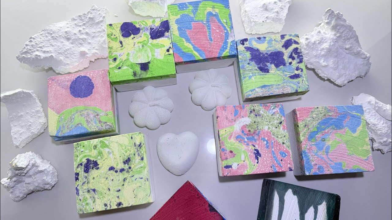 Ebru gym chalk丨Dyed chalk丨ASMR