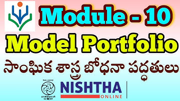 Nishtha Module 10 Model Portfolio 10 DIKSHA Model Portfolio 10 Social Studies Model Portfolio
