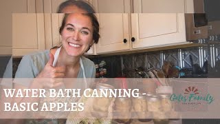 How to can apples // beginner water bath canning fruit