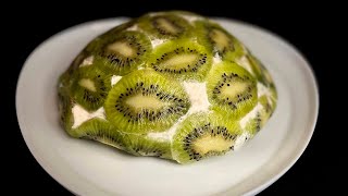 Do you have a kiwi? Prepare this delicious dessert in 5 minutes! Without gelatin and pastries