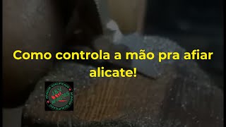 Como controlar a mão para afiar alicate