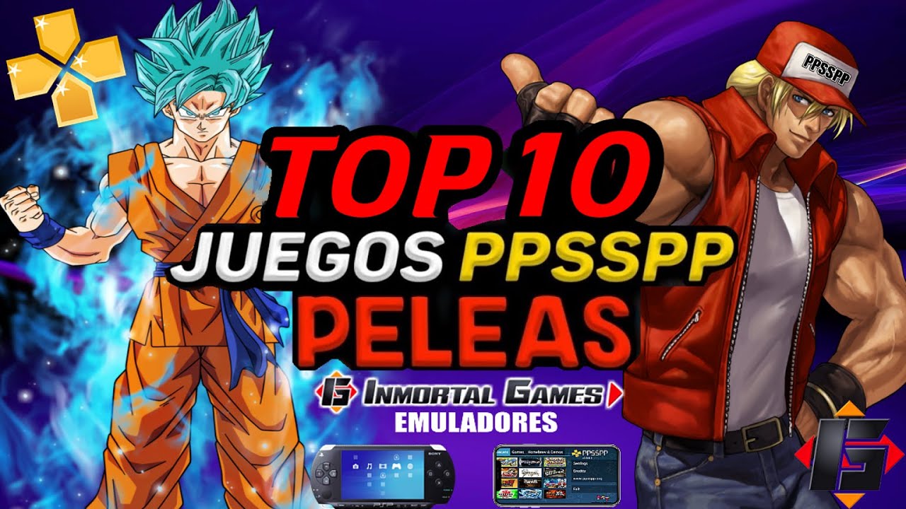 Top 10 : Mejores juegos de Peleas para PPSSPP-Android/PC - 2021 - YouTube