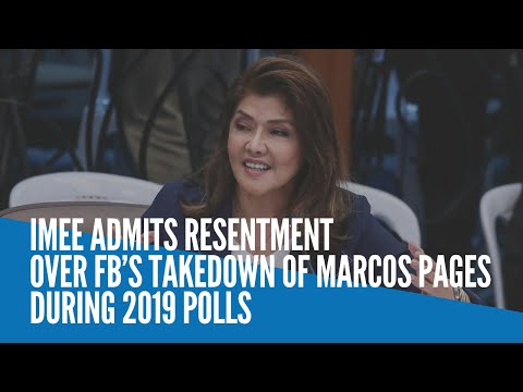 Imee admits resentment over FB’s takedown of Marcos pages during 2019 polls