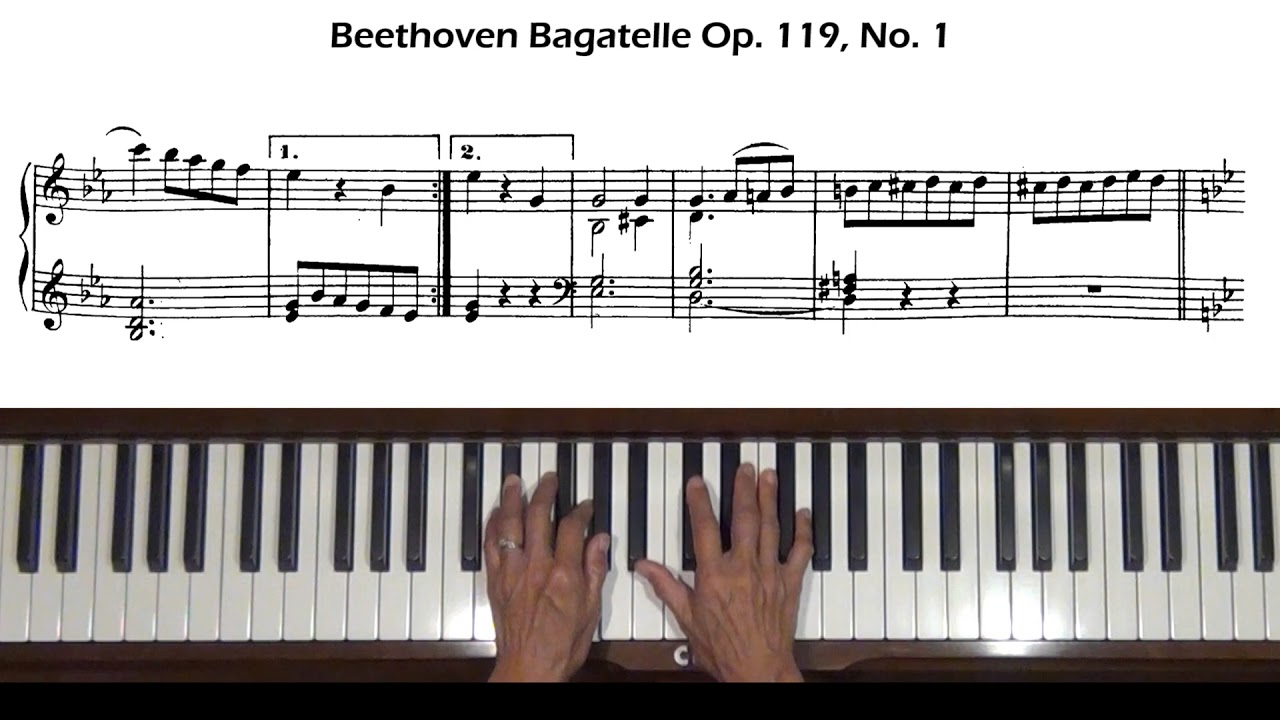 Bagatelle In G Minor Op 119 No 1