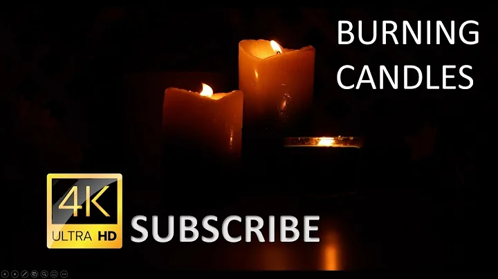4K 10 HOURS  Burning Candles - Relaxing Candle Flames
