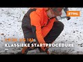 Conventionele startprocedure  stihl ms 181