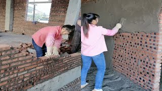 Young girl with great tiling skills - ultimate tiling skills | PART 14