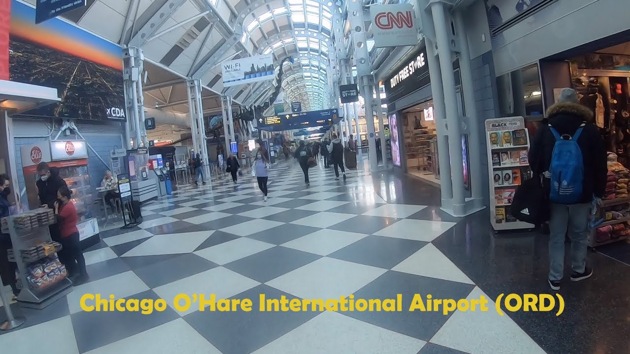 Ord Chicago O'Hare International Airport (ORD) Terminal 1 Walkaround ...