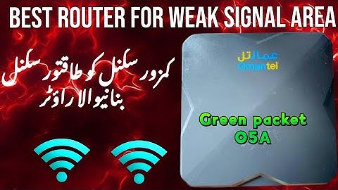 Green Packet O5A 5G Wi-Fi  Router For Weak Signal Area l Best wifi Router for high speed internet 