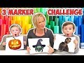 Halloween 3 Marker Challenge 4 - Zombies Witches and Jack-O-Lanterns!