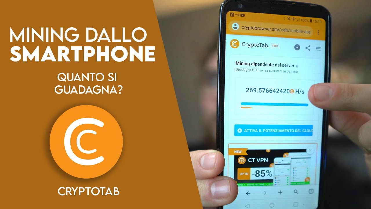 minare bitcoin dal cellulare