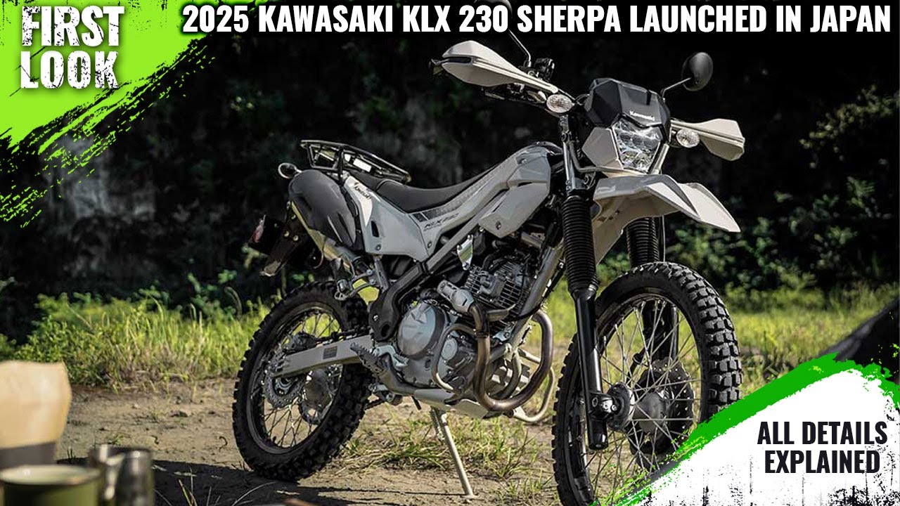 2025 Kawasaki KLX 230 Sherpa Launched In Japan - Explained All