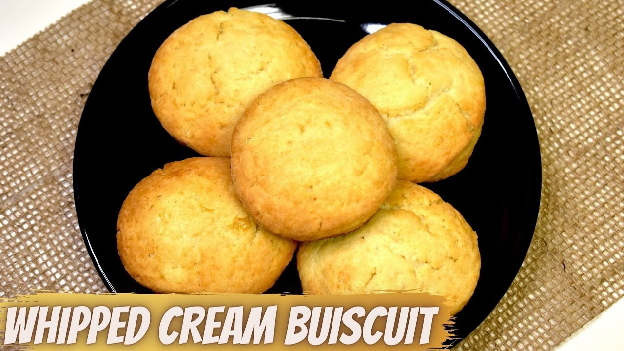 15 min. Whipped (Heavy)Cream Biscuits Easy, Light & Flaky Cream Biscuits YouTube
