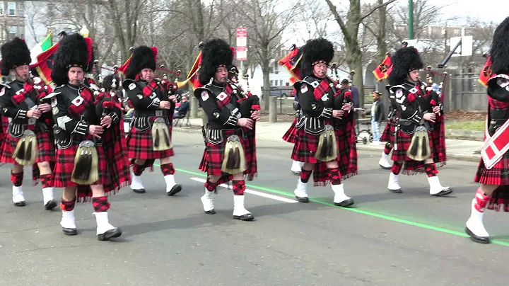 Connecticut Firefighters Pipes and Drums ~ 2016 Greater New Haven St Patrick's Day Parade