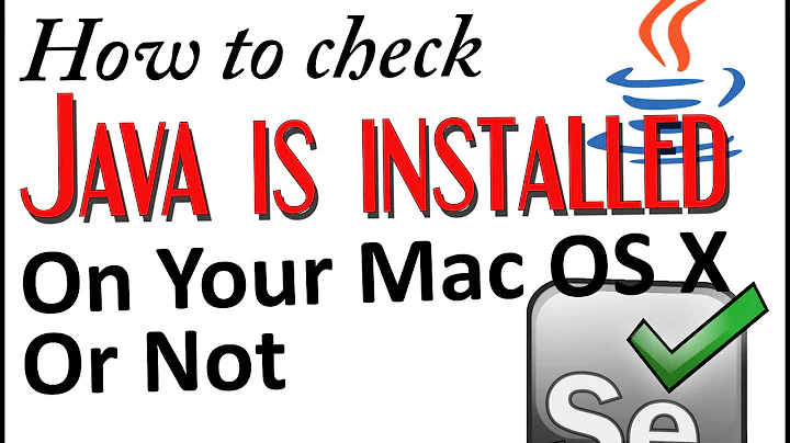 How to check Java is installed on your Mac OS X or not?