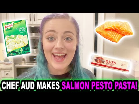 CHEF AUD MAKES SALMON PESTO PASTA!
