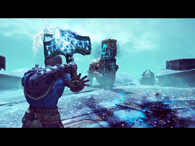 Kratos Lifts Thor's Hammer Mjolnir Scene - God of War 5 Ragnarok (4K 60FPS)  PS5 