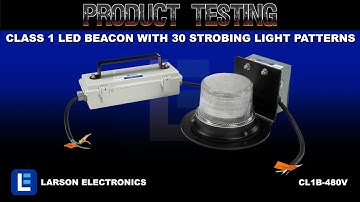 Class 1 LED Beacon with 30 Strobing Light Patterns - Permanent Surface Mount - 1440 Lumens - 480V
