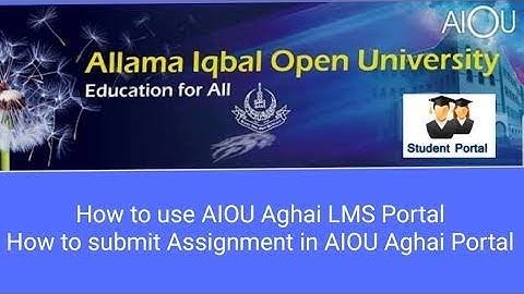 What is aaghi portal | How to write and submit an assignment now | AIOU | HMI INFO TV