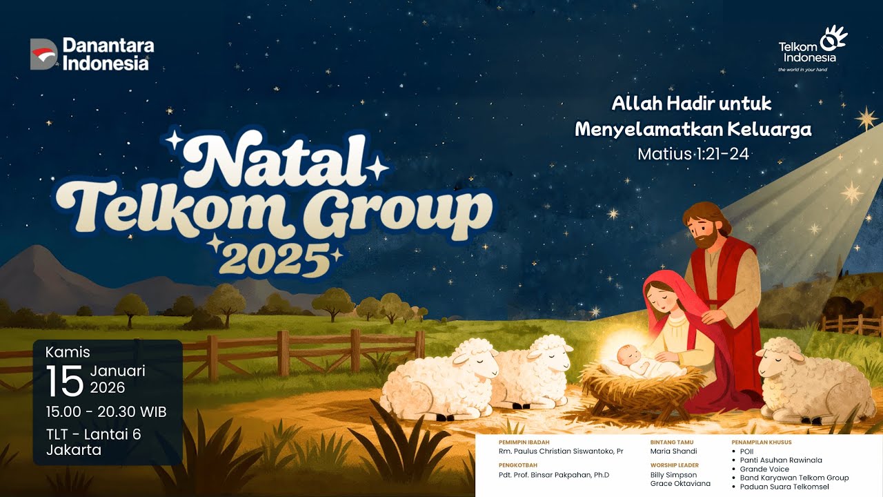 Natal Telkom Group 2025 - Allah Hadir untuk Menyelamatkan Keluarga