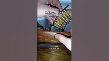 Reloading an SKS using a cursed method. #firearms #gun #military #ammo #sks #milsurp