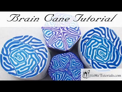 Easy Polymer Clay Cane : Brain Cane 튜토리얼
