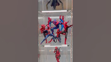 Making a SPIDER SOCIETY display #collection #marvel #actionfigures #hottoys #fyp #spiderman