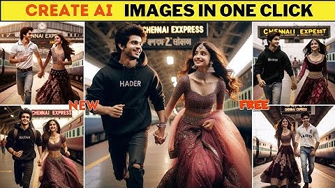 Create 3D Ai Couples train missing Creator 2024 | couples train miss Ai Image | New Tutorial