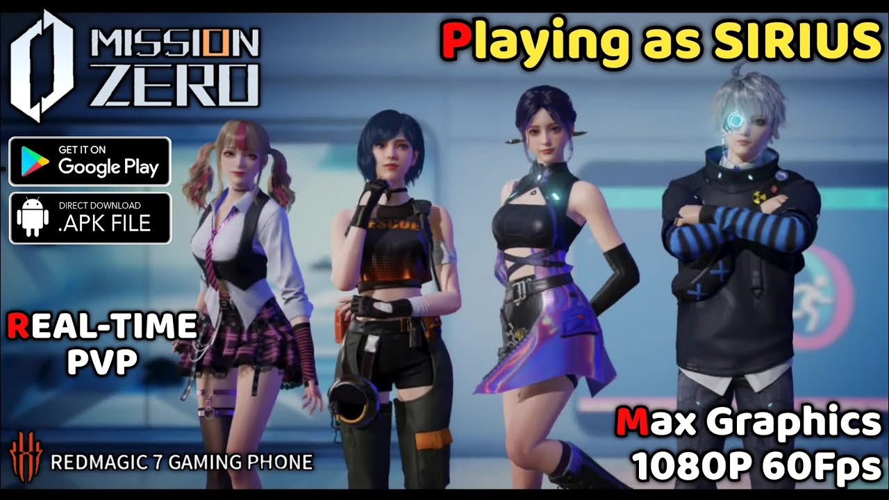 MISSION ZERO (EARLY ACCESS) - Gameplay Max Graphics 1080P 60Fps (SIRIUS) Real-Time PvP Android + DL
