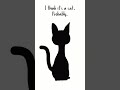 I tried drawing a black cat