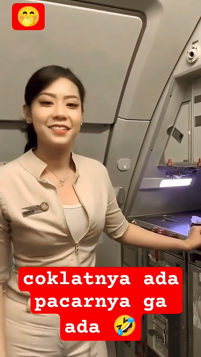 pramugari pinter pantun 🤭 #pramugari #pesawat #trending #shorts #fyp