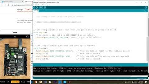 Arduino Uno - CH340 driver install - Upload first stretch (Led Blink)