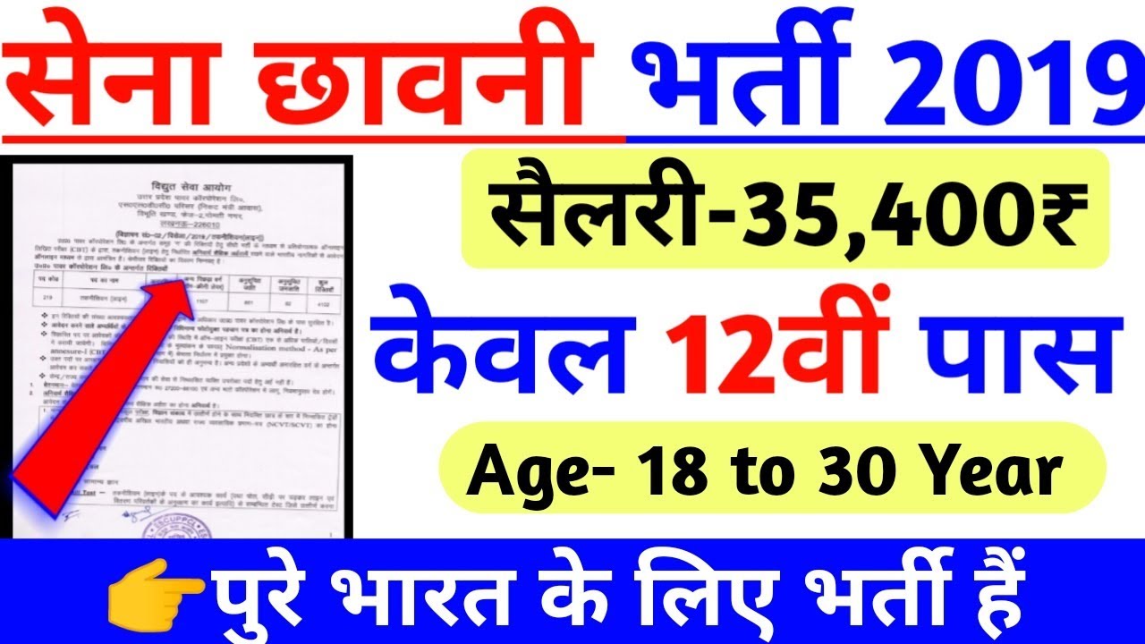 Cantonment Board Office Landour Offline Form | सेना बोर्ड भर्ती 2019 | Sarkari Naukri | Govt Jobs