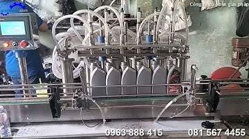 Dây chuyền máy chiết rót dầu nhớt tự động